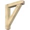 Ekena Millwork Traditional Craftsman Rough Sawn Bracket w/ Offset Brace, Douglas Fir, 8"W x 42"D x 48"H BKT0806X42X48TRA04RDF - alternate 1